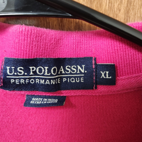 U.S. Polo Assn. Men's Vibrant Pink Polo - Picture 2 of 3